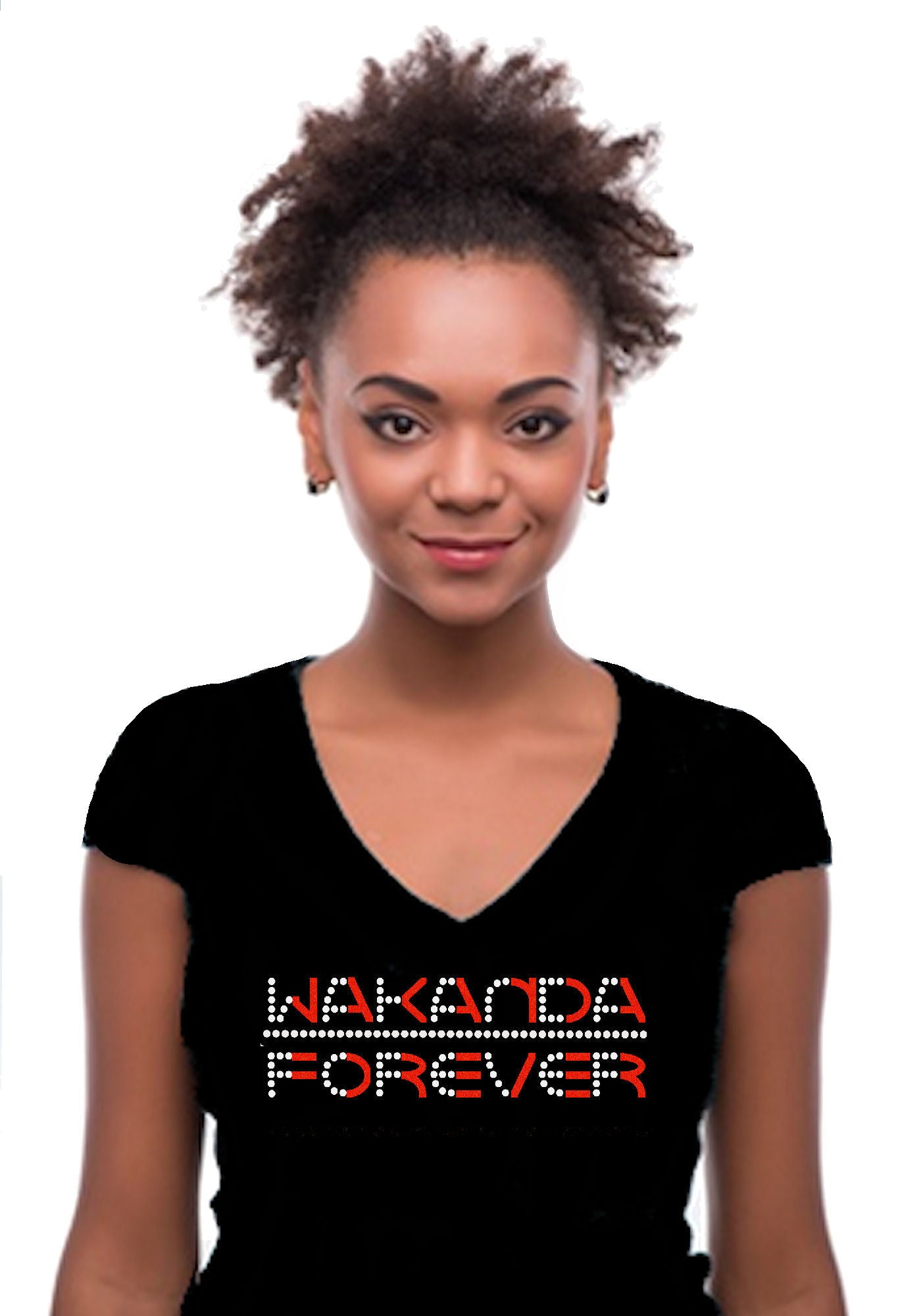 Wakanda Forever Rhinestone Glitter T-Shirt – Zoe and Eve