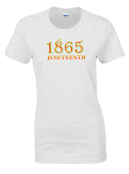 1865 Juneteenth Rhinestone & Kente Design Tee