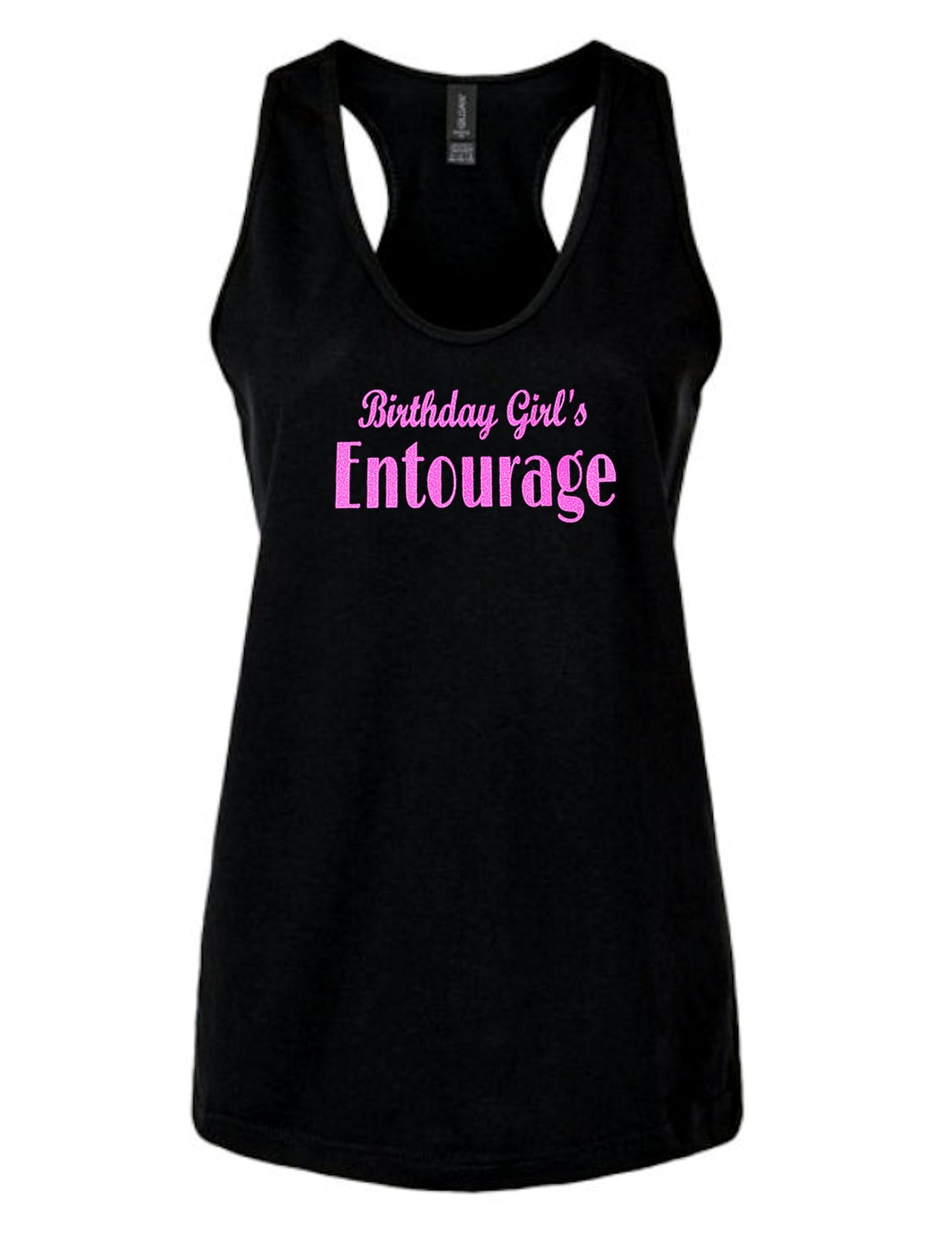 Birthday Girl Entourage Glitter Tank Top