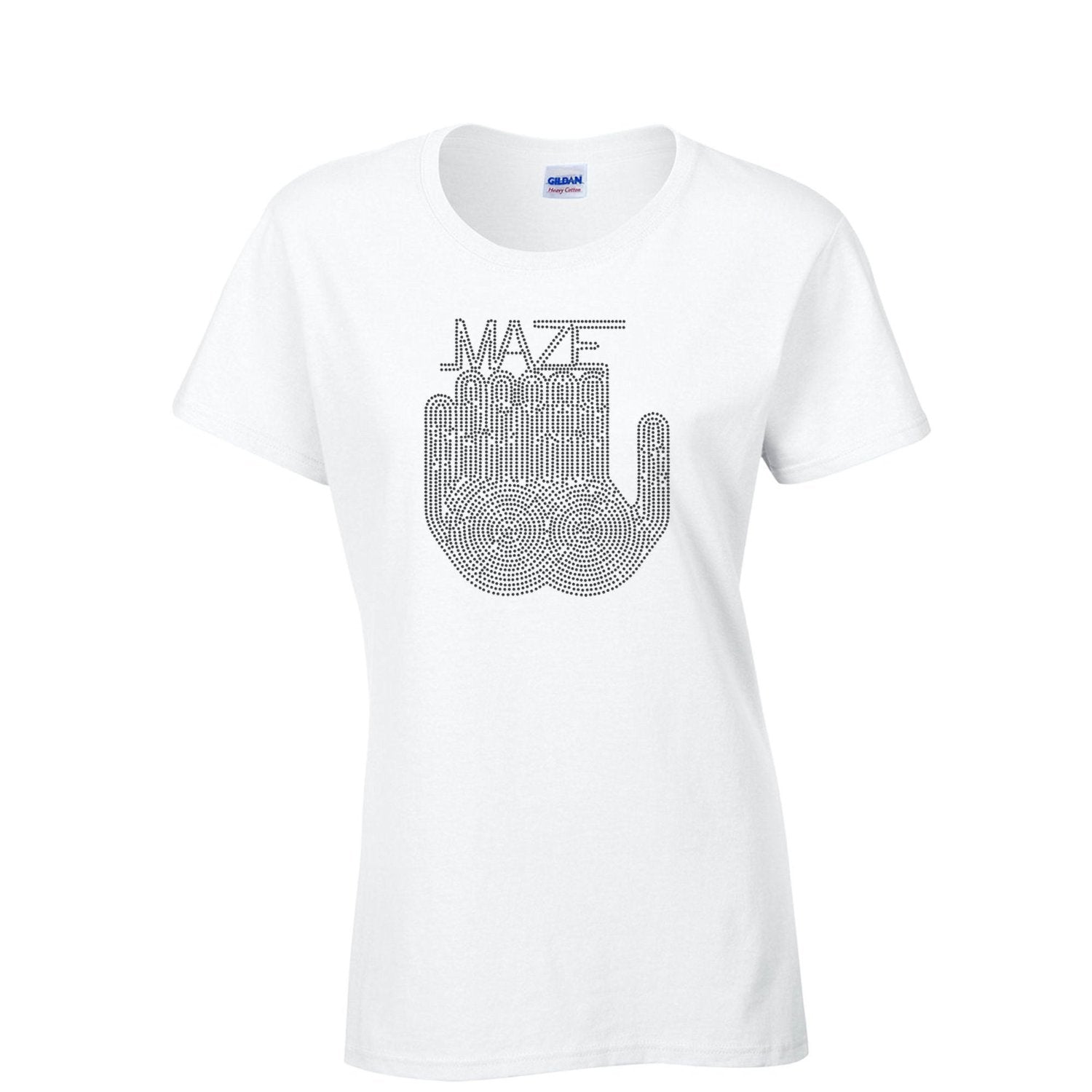 Frankie Beverly Maze Rhinestone Hand Symbol T-Shirt