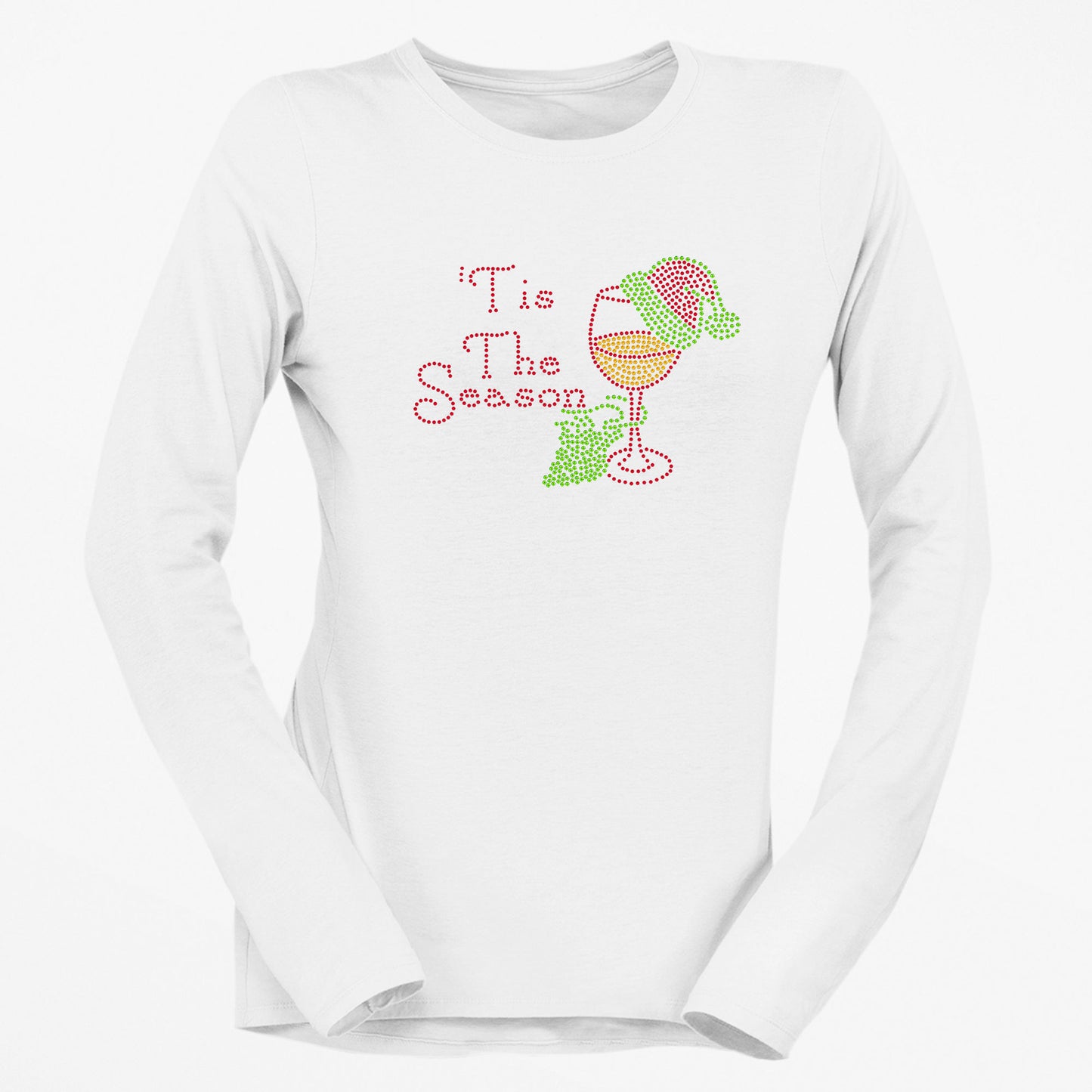 Tis The Season Rhinestone Christmas T Shirt