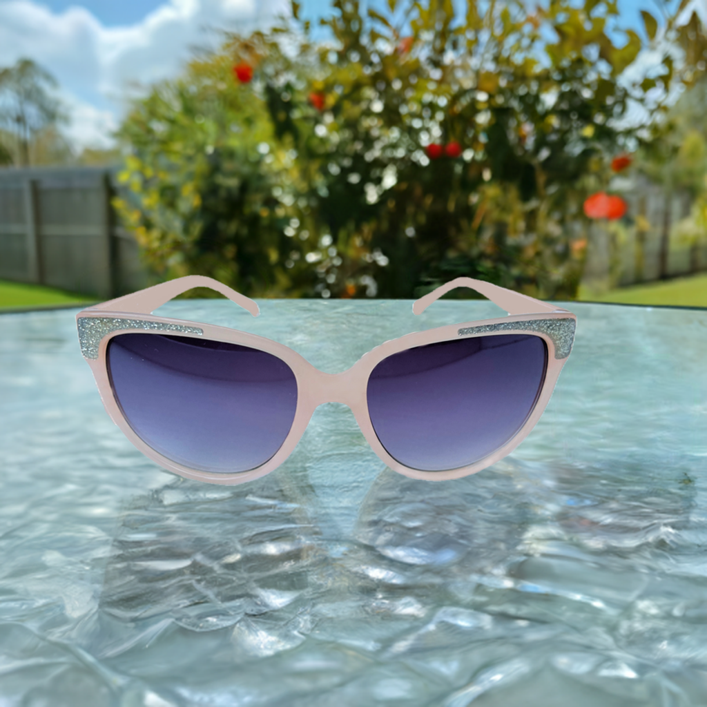 Pink Wilver Glitter Sunglasses