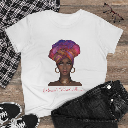 Proud Bold Fierce Afro Woman Tee