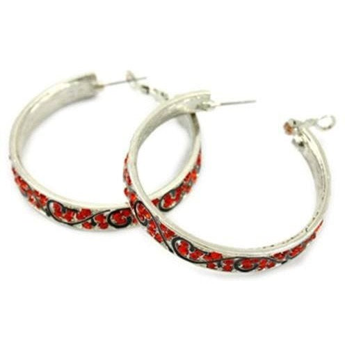 Set Of 2 Gold-Plated Purple Rhinestone Studded Circular Half Hoop Earrings  – DIVAWALK | Online Shopping for Designer Jewellery, Clothing, Handbags in  India