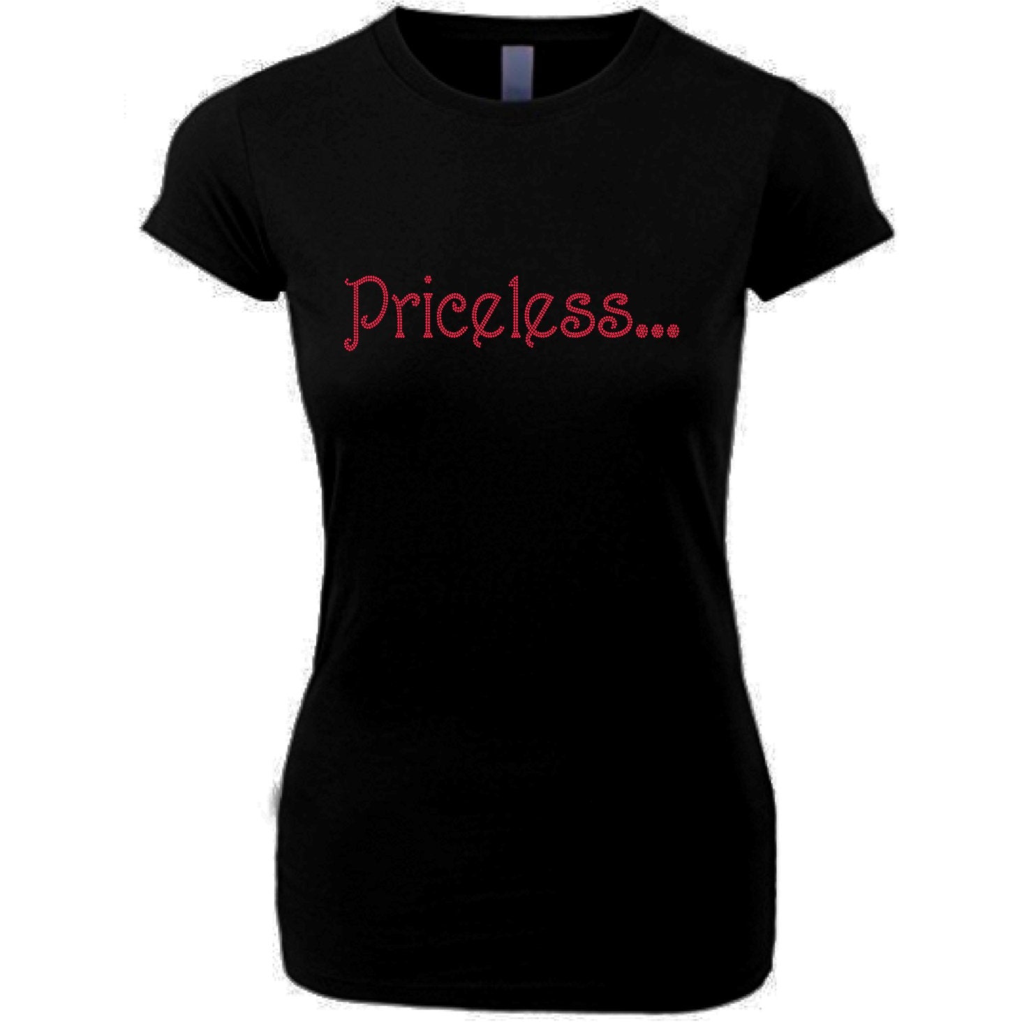 Priceless Rhinestone Self Expression T Shirt