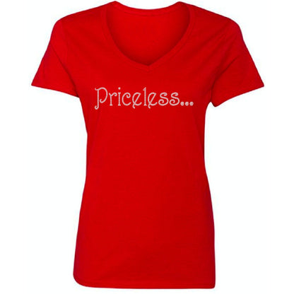 Priceless Rhinestone Self Expression T Shirt